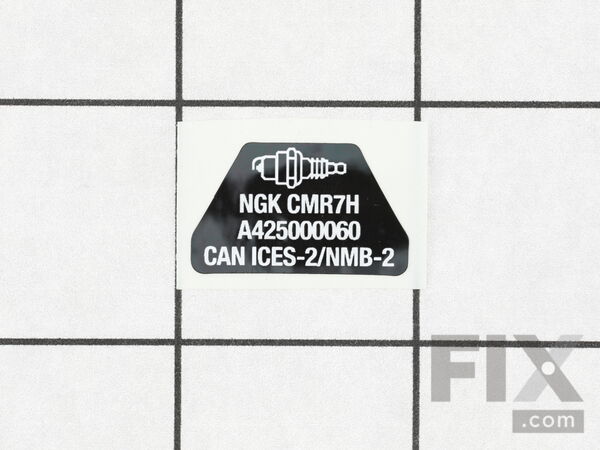 16539651-1-M-Echo-X532004980-Label - Spark Plug - Cmr7h