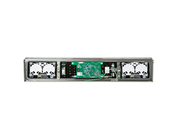 16542217-1-M-GE-WB27X40492-BLACK STAINLESS CONTROL PANEL OVERLAY W/ WIFI BOARD