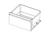 Vegetable Drawer Case Assembly – Part Number: DA97-20627A