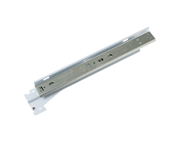 16660101-1-M-GE-WR72X39426-WHITE FREEZER LOWER BASKET SLIDE AND BRACKET RIGHT