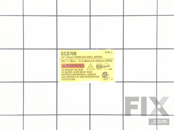 16688319-1-M-DeWALT-N592424-Rating Label
