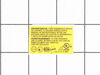 Label Warning Fr/Sp – Part Number: N719763