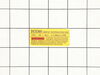 Label Rating Dcs369 Na – Part Number: N719765