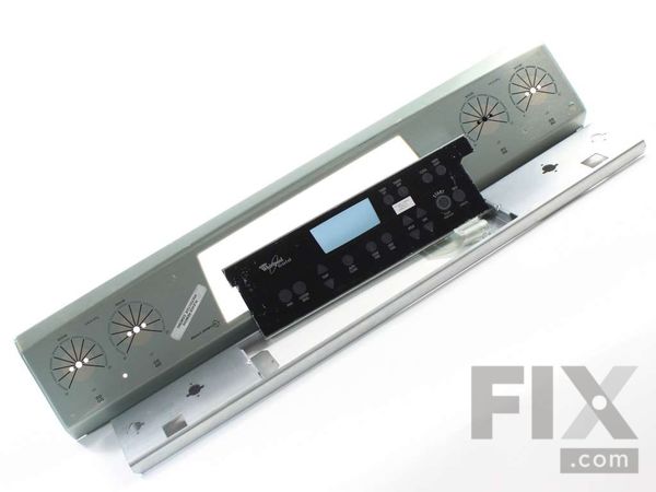 1735137-1-M-Whirlpool-W10122299-Control Panel with Touchpad - Stainless Steel