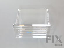 Lower Crisper Pan With Slide Clip – Part Number: 5304536307