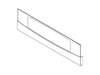 Upper Exterior Door Panel - Black/Stainless – Part Number: WB56T10242