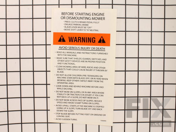 18607030-1-M-Murray-7046440YP-DECAL SAFETY INSTRUC