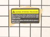 SLIDING MITER FENCE WARNING LA – Part Number: 089028007706