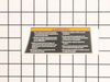 WARNING LABEL-SPANISH – Part Number: 089037004913