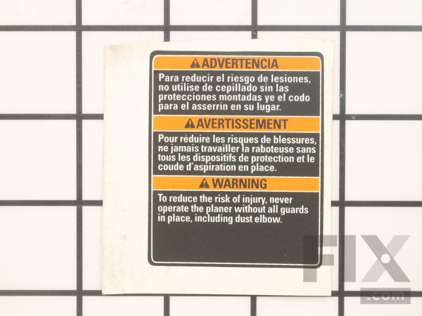 18689058-1-M-Ryobi-089170109908-DUST ELBOW WARNING LABEL