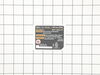DATA LABEL (R40311) – Part Number: 089240039901
