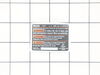 LABEL DATA R82238 – Part Number: 940976367