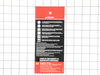 WARNING HANGTAG – Part Number: 940473023