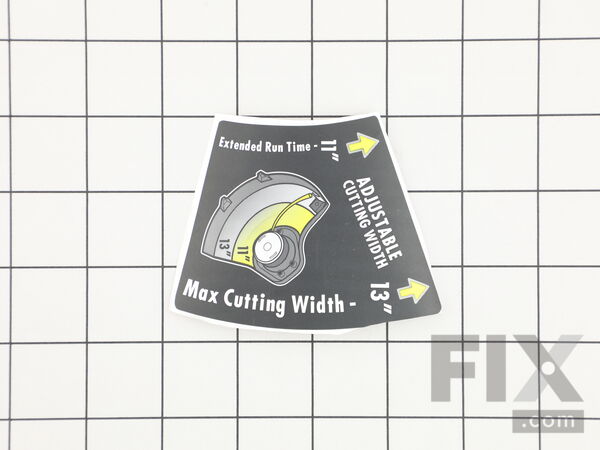 18790407-1-M-Homelite-940851103-ADJUSTABLE CUTTING WIDTH LABEL