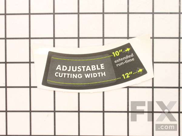 18791319-1-M-Homelite-941606001-ADJUSTABLE CUTTING WIDTH LABEL