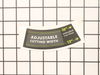 ADJUSTABLE CUTTING WIDTH LABEL – Part Number: 941606001