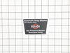 DETERGENT TANK LABEL – Part Number: 941608007