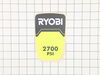SHROUD LABEL – Part Number: 941721005