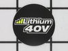 LITHIUM 40V MOTOR HOUSING LABE – Part Number: 941772001