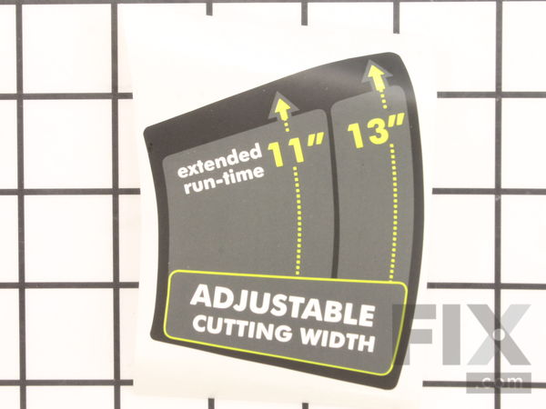 18791367-1-M-Homelite-941774001-ADJUSTABLE CUTTING WIDTH LABEL