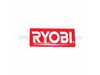 LOGO PLATE,RYOBI (DOMED) – Part Number: 982722001