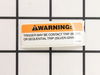 LABEL, WARNING – Part Number: 104981