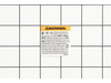 LABEL, WARNING, MIIICNCT – Part Number: 159919