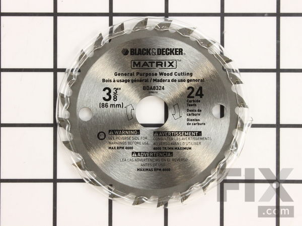 18988808-1-M-DeWALT-90585148-BLADE, CARBIDE, 24T, T-SAW QUA