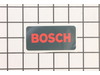 MANUFACTURERS NAMEPLATE – Part Number: 1601118F38