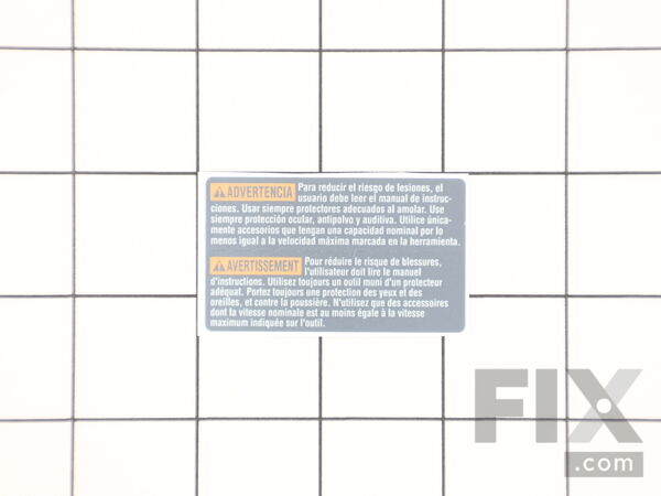 19499721-1-M-Bosch Tool-160111C0PA-WARNING PLATE