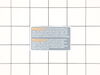 WARNING PLATE – Part Number: 160111C0PA