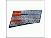 MANUFACTURER'S NAMEPLATE – Part Number: 1619P02982