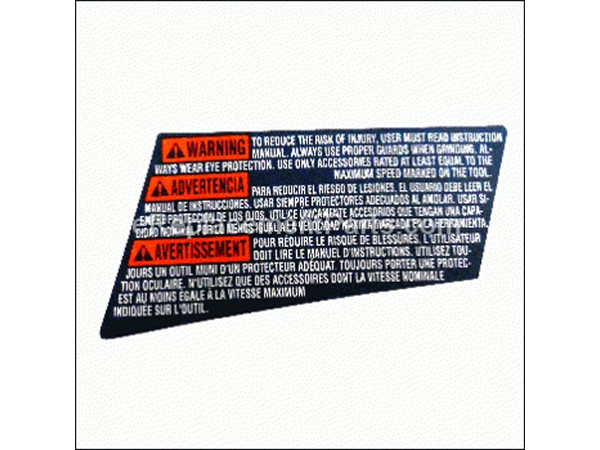19505298-1-M-Bosch Tool-1619P02994-WARNING PLATE