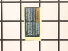 LABEL – Part Number: 2601115412