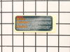 REFERENCE PLATE – Part Number: 2601117147