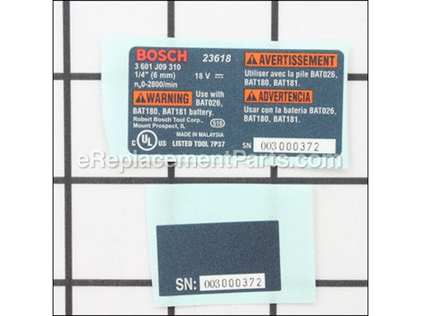 19510066-1-M-Bosch Tool-2609130992-NAMEPLATE