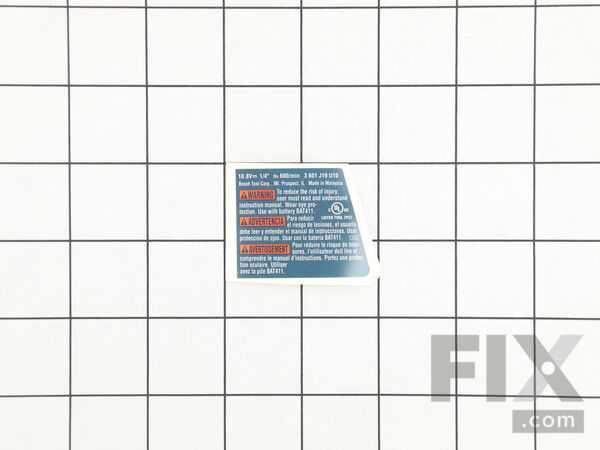 19510069-1-M-Bosch Tool-2609131257-NAMEPLATE