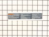 LABEL – Part Number: 2610015081