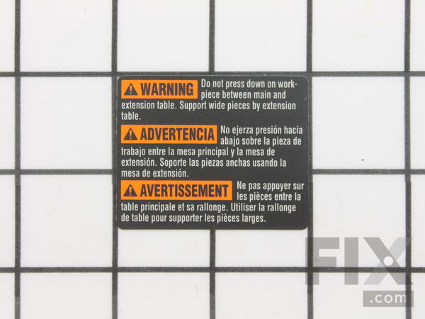 19511243-1-M-Bosch Tool-2610016568-WARNING LABEL