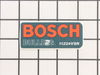 MANUFACTURERS NAMEPLATE – Part Number: 2610906837