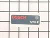 MANUFACTURERS NAMEPLATE – Part Number: 2610911727