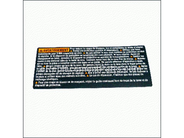 19512697-1-M-Bosch Tool-2610915762-WARNING LABEL