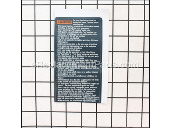 19513382-1-M-Bosch Tool-2610950041-WARNING LABEL