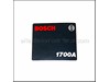 MANUFACTURERS NAMEPLATE – Part Number: 2610968154