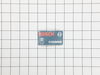 MANUFACTURERS NAMEPLATE – Part Number: 2610994195