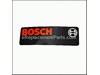 LABEL (BOSCH) – Part Number: 3601110039