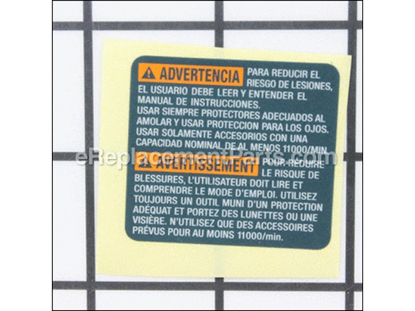 19516093-1-M-Bosch Tool-3601119229-WARNING PLATE