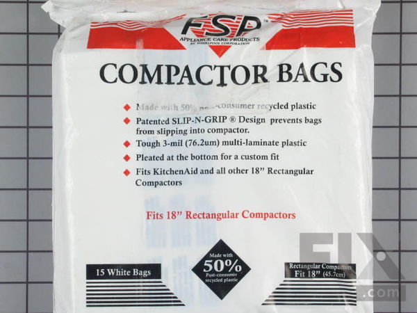 1964580-1-M-Whirlpool-W10165296BU-18" Trash Compactor Bags - 15 Pack