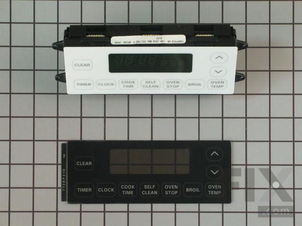 2003183-1-M-Whirlpool-12001607-Electronic Clock Control with Black and White Overlay