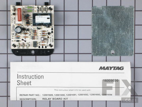 2003254-1-M-Whirlpool-12001694-Downdraft Relay Board with Shield
